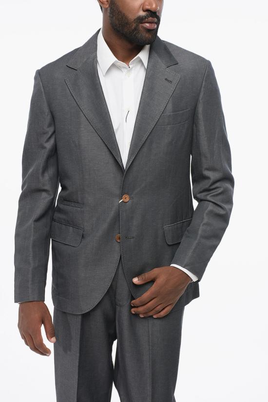  브루넬로 쿠치넬리 수트 세트 MB4047BTH TB404 C192 Gray - BRUNELLO CUCINELLI