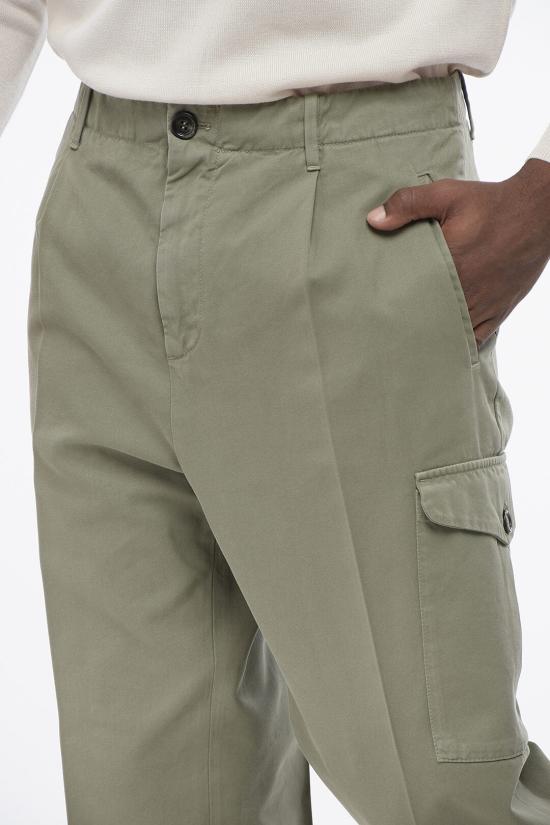  브루넬로 쿠치넬리 카고 팬츠 M252DH0640 T252P C6273 Military Green - BRUNELLO CUCINELLI