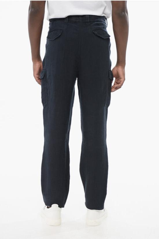  브루넬로 쿠치넬리 카고 팬츠 M243DE1890 T243P C2517 Blue - BRUNELLO CUCINELLI