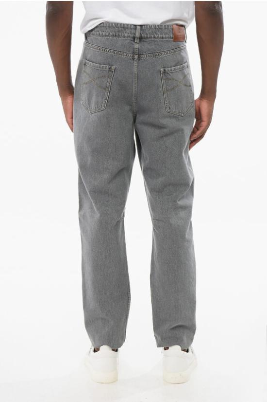  브루넬로 쿠치넬리 데님 팬츠 M242PX1290 T242P C8384 VAR 01 Gray - BRUNELLO CUCINELLI