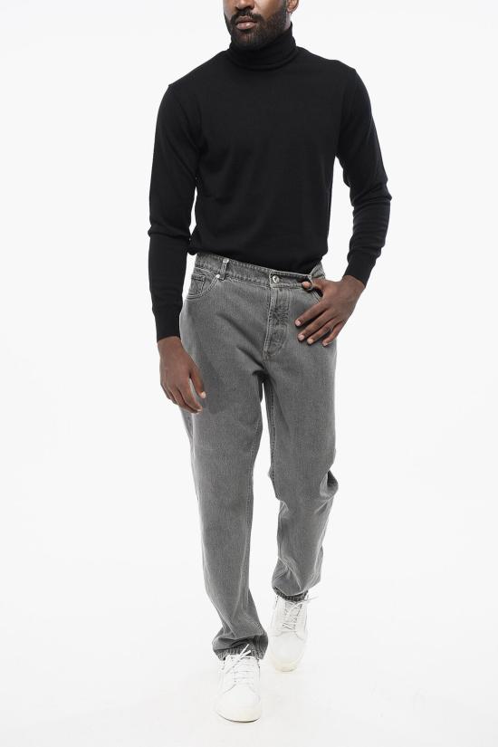  브루넬로 쿠치넬리 데님 팬츠 M242PD3210 T242P C8382 Gray - BRUNELLO CUCINELLI