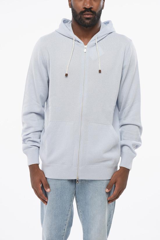  브루넬로 쿠치넬리 후드 티셔츠 M2223246 T2000 CXB49 Light blue