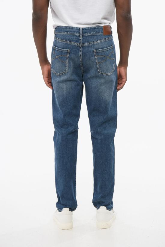  브루넬로 쿠치넬리 데님 팬츠 M283PX2340 T283P C1471 Blue - BRUNELLO CUCINELLI