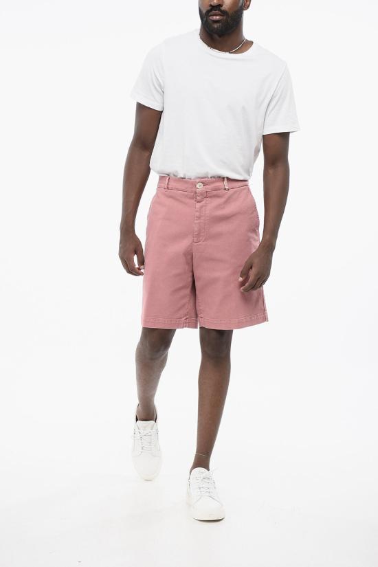  브루넬로 쿠치넬리 숏팬츠 M277PU0010 T277P C7407 Pink - BRUNELLO CUCINELLI