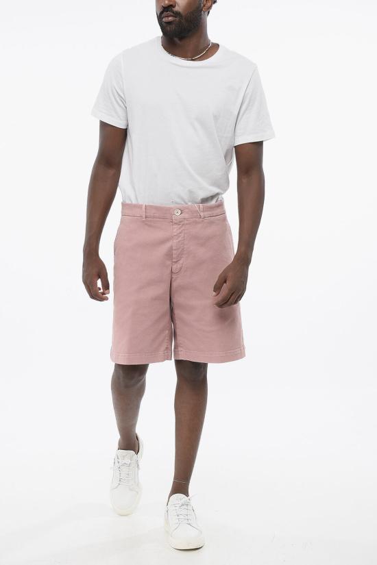  브루넬로 쿠치넬리 숏팬츠 M277PU0010 T277P C7405 Pink - BRUNELLO CUCINELLI