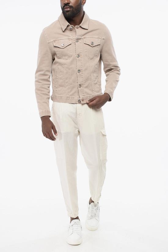  브루넬로 쿠치넬리 데님 자켓 M277P6900 T277P C7400 Beige - BRUNELLO CUCINELLI