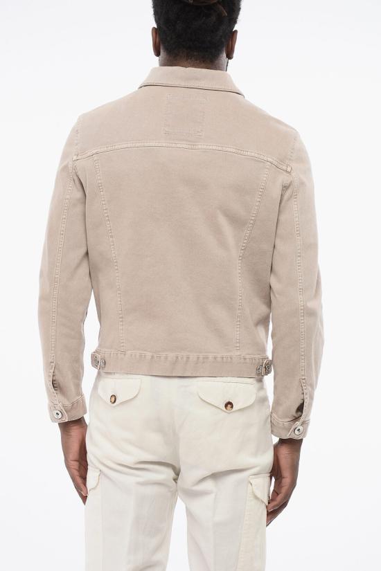  브루넬로 쿠치넬리 데님 자켓 M277P6900 T277P C7400 Beige - BRUNELLO CUCINELLI