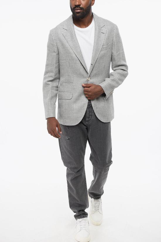  브루넬로 쿠치넬리 수트 자켓 MS4607BTD TS460 C2041 Gray - BRUNELLO CUCINELLI