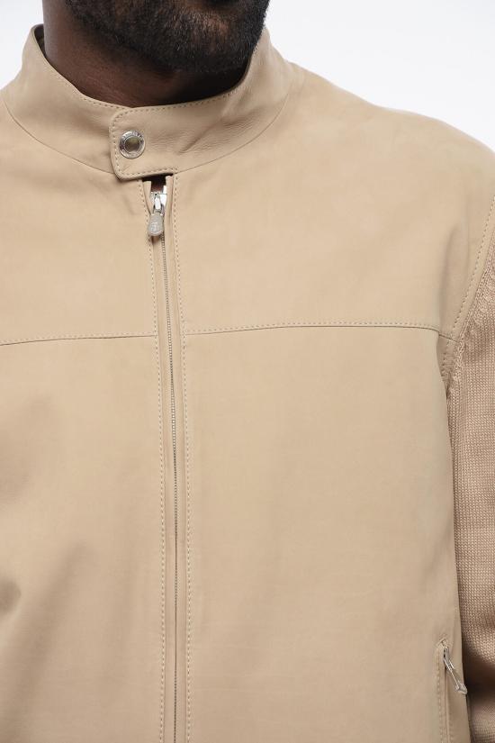  브루넬로 쿠치넬리 가죽 자켓 MPNAB1938 TPNAB C8890 Beige - BRUNELLO CUCINELLI