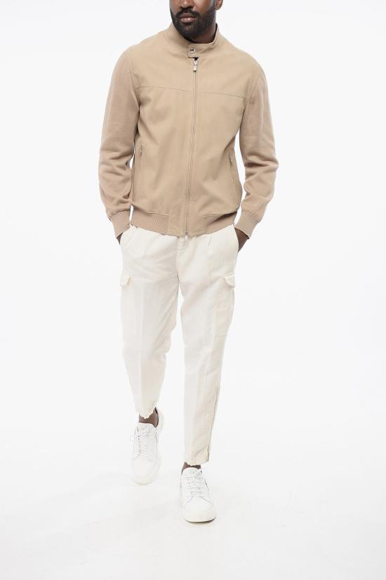 브루넬로 쿠치넬리 가죽 자켓 MPNAB1938 TPNAB C8890 Beige - BRUNELLO CUCINELLI