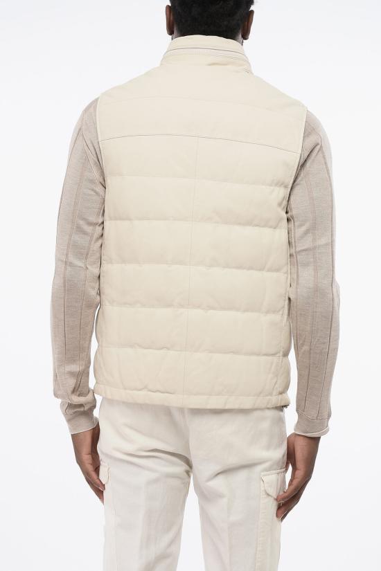  브루넬로 쿠치넬리 패딩 조끼 MPJER1924 TPJER CPA07 Beige - BRUNELLO CUCINELLI