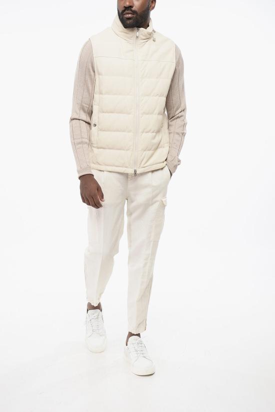  브루넬로 쿠치넬리 패딩 조끼 MPJER1924 TPJER CPA07 Beige - BRUNELLO CUCINELLI