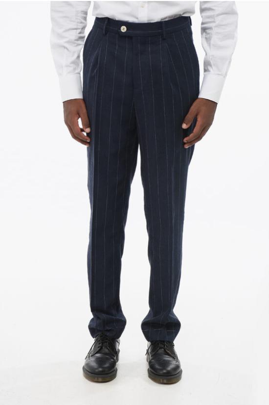  브루넬로 쿠치넬리 수트 세트 MS4847BTH TS484 C002 Blue - BRUNELLO CUCINELLI