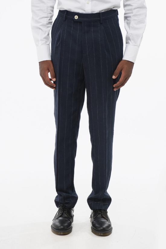  브루넬로 쿠치넬리 수트 세트 MS4847BTH TS484 C002 Blue - BRUNELLO CUCINELLI