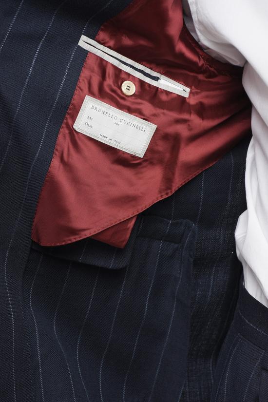  브루넬로 쿠치넬리 수트 자켓 MS4847BTC TS484 C002 Blue - BRUNELLO CUCINELLI