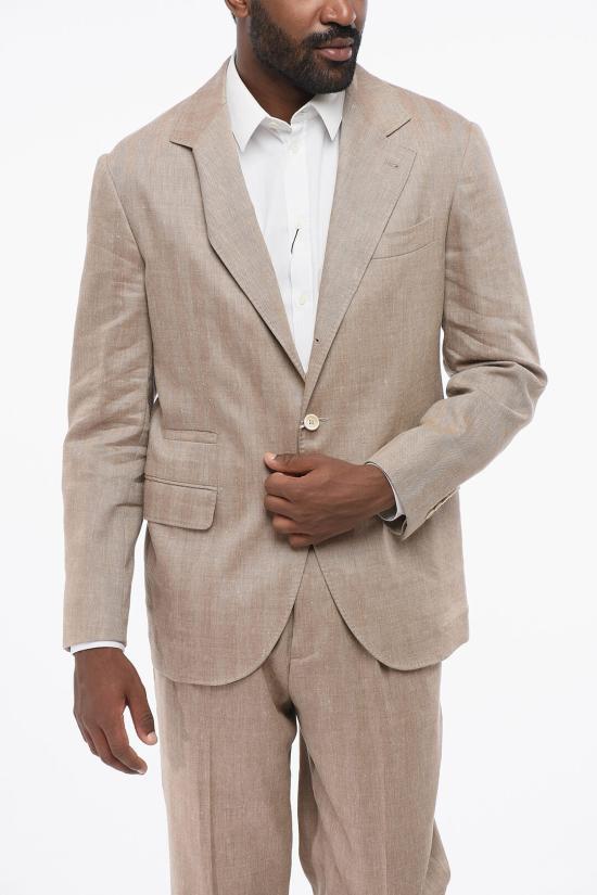  브루넬로 쿠치넬리 수트 세트 MS465LDTR TS465 C015 Beige - BRUNELLO CUCINELLI