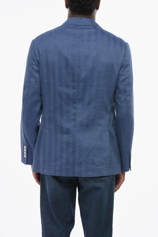  브루넬로 쿠치넬리 수트 자켓 MS4657BTD TS465 C008 Blue - BRUNELLO CUCINELLI