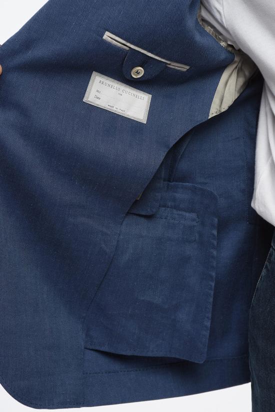  브루넬로 쿠치넬리 수트 자켓 MS4657BTD TS465 C008 Blue - BRUNELLO CUCINELLI