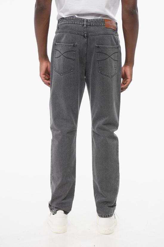  브루넬로 쿠치넬리 데님 팬츠 ME245X2340 TE245 C1482 Gray - BRUNELLO CUCINELLI