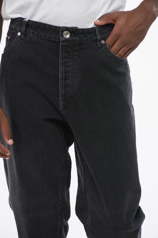  브루넬로 쿠치넬리 데님 팬츠 ME245D3210 TE245 C1483 Black - BRUNELLO CUCINELLI