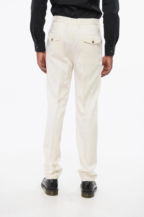  브루넬로 쿠치넬리 스트레이트 팬츠 MB412L00R TB412 C101 White - BRUNELLO CUCINELLI