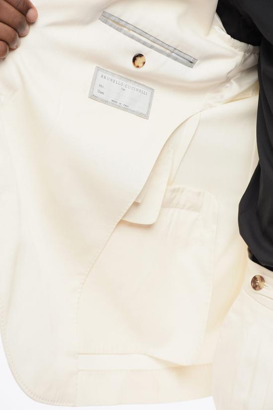 브루넬로 쿠치넬리 수트 자켓 MB4127BTD TB412 C101 White - BRUNELLO CUCINELLI