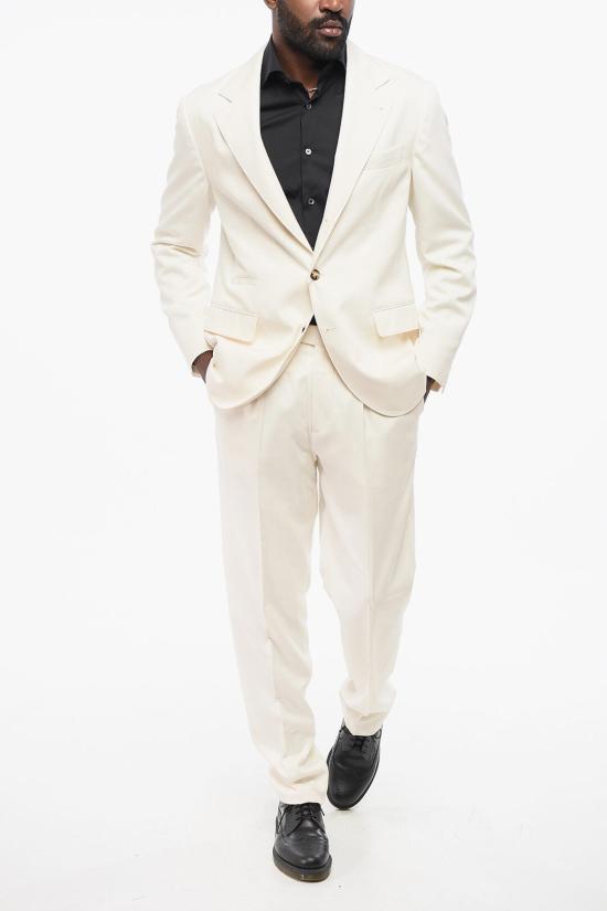  브루넬로 쿠치넬리 수트 자켓 MB4127BTD TB412 C101 White - BRUNELLO CUCINELLI