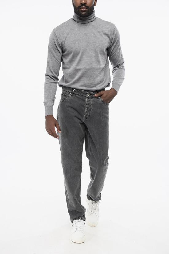  브루넬로 쿠치넬리 데님 팬츠 ME245D3210 TE245 C1482 Gray - BRUNELLO CUCINELLI