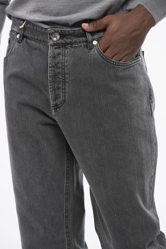 브루넬로 쿠치넬리 데님 팬츠 ME245D3210 TE245 C1482 Gray - BRUNELLO CUCINELLI