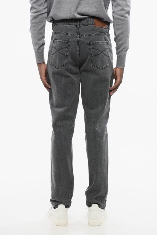  브루넬로 쿠치넬리 데님 팬츠 ME245D3210 TE245 C1482 Gray - BRUNELLO CUCINELLI
