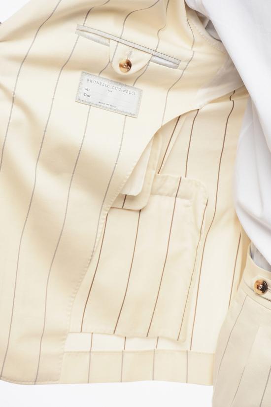  브루넬로 쿠치넬리 수트 세트 MD494LDTR TD494 C010 White - BRUNELLO CUCINELLI