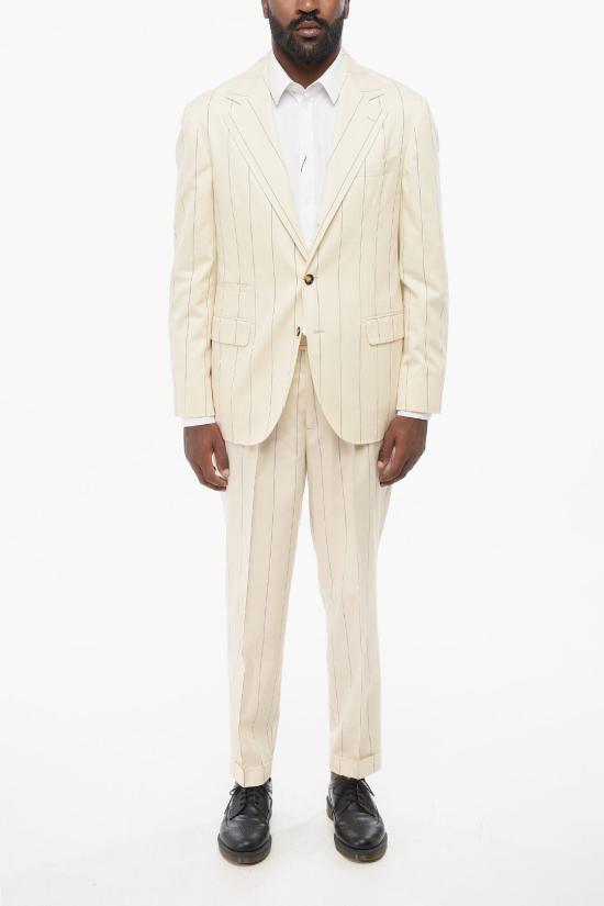  브루넬로 쿠치넬리 수트 세트 MD494LDTR TD494 C010 White