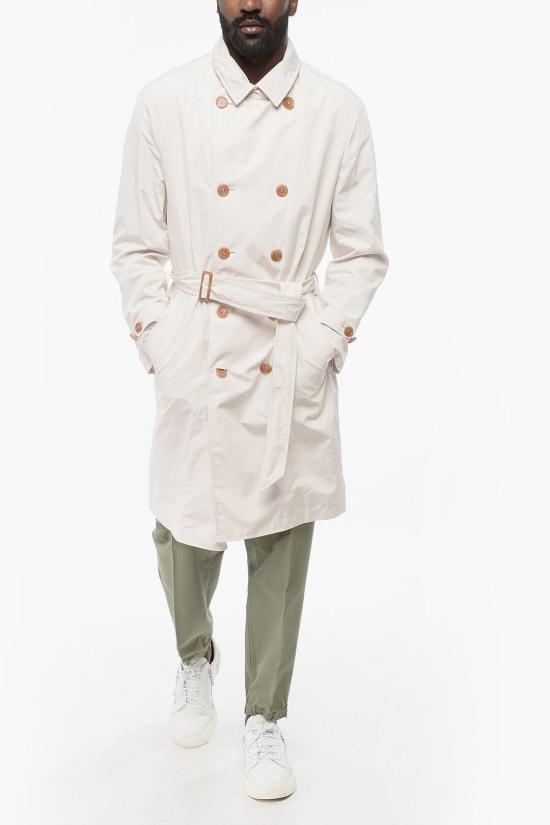  브루넬로 쿠치넬리 트렌치 코트 MD4796187 TD479 C4134 White - BRUNELLO CUCINELLI