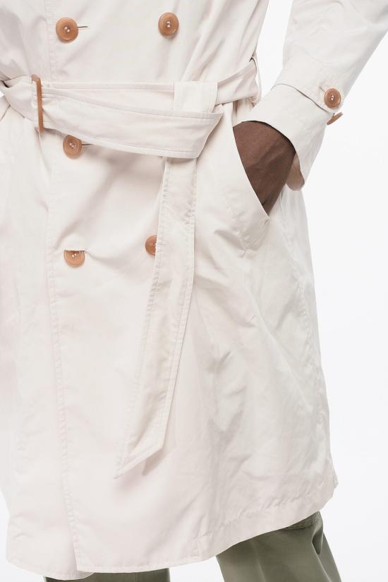  브루넬로 쿠치넬리 트렌치 코트 MD4796187 TD479 C4134 White - BRUNELLO CUCINELLI