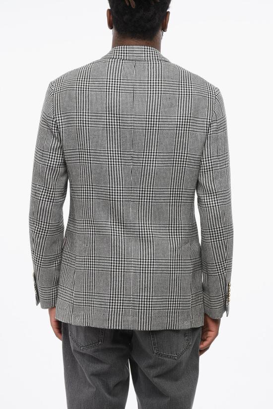  브루넬로 쿠치넬리 수트 자켓 MG4977BPDE TG497 C020 Black White - BRUNELLO CUCINELLI