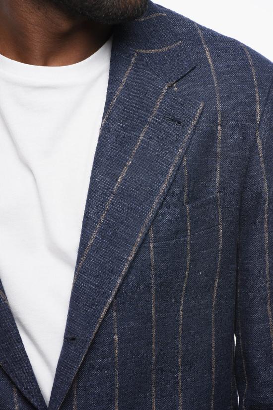  브루넬로 쿠치넬리 수트 자켓 MG4927BWD TG492 C036 Blue - BRUNELLO CUCINELLI