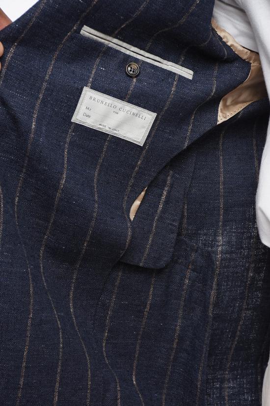  브루넬로 쿠치넬리 수트 자켓 MG4927BWD TG492 C036 Blue - BRUNELLO CUCINELLI