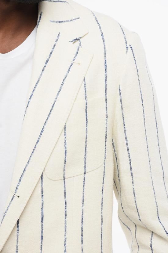  브루넬로 쿠치넬리 수트 자켓 MG4927BND TG492 C038 White - BRUNELLO CUCINELLI