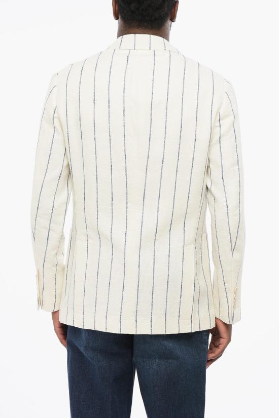  브루넬로 쿠치넬리 수트 자켓 MG4927BND TG492 C038 White - BRUNELLO CUCINELLI