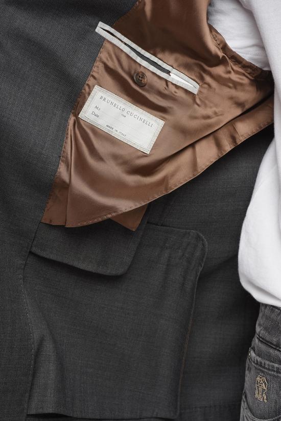  브루넬로 쿠치넬리 수트 자켓 MG4827BTC TG482 C004 Gray - BRUNELLO CUCINELLI