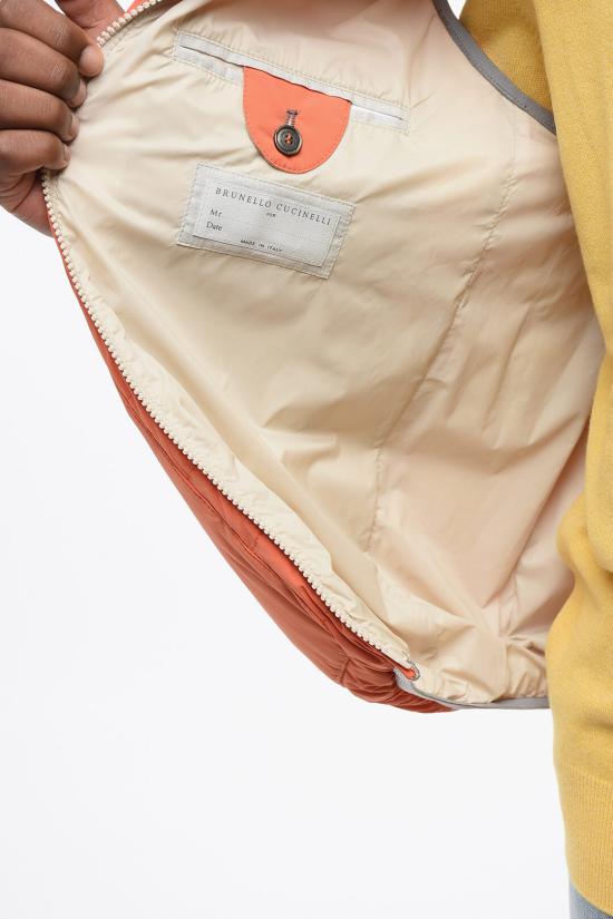  브루넬로 쿠치넬리 패딩 조끼 MM4031913 TM403 CNI75 Orange - BRUNELLO CUCINELLI
