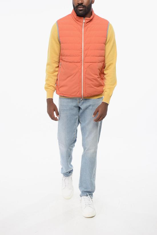  브루넬로 쿠치넬리 패딩 조끼 MM4031913 TM403 CNI75 Orange - BRUNELLO CUCINELLI