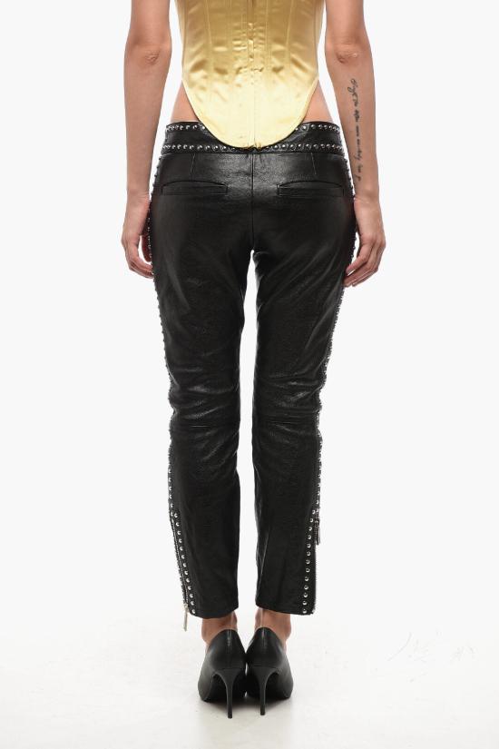  디스퀘어드2 가죽 팬츠 S72KA1131 S54663 905 Black - DSQUARED2