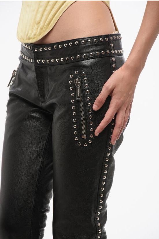  디스퀘어드2 가죽 팬츠 S72KA1131 S54663 905 Black - DSQUARED2