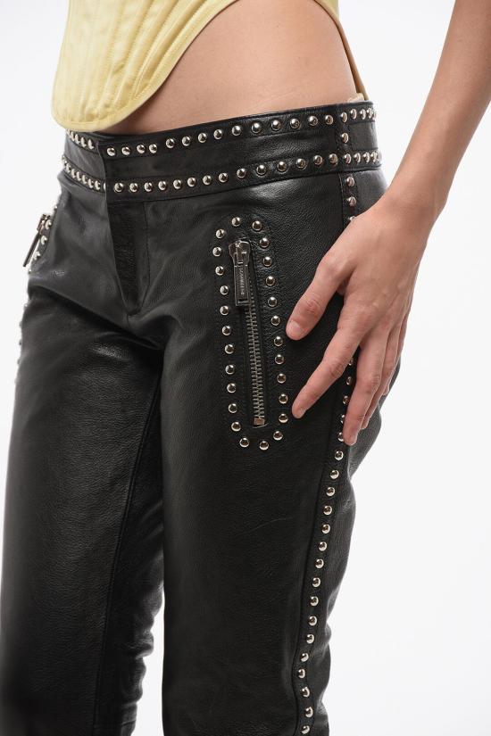  디스퀘어드2 가죽 팬츠 S72KA1131 S54663 905 Black - DSQUARED2