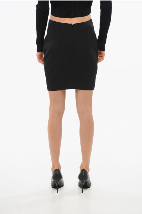  발망 숏 스커트 XF0LB394WB050PA Black - BALMAIN