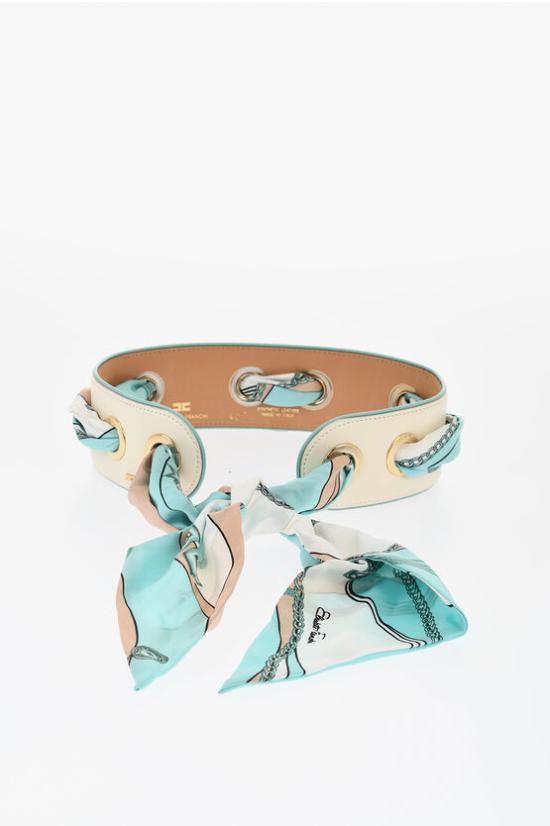  엘리자베타프랜치 와이드 벨트 CT04S02 Y65 White - ELISABETTA FRANCHI