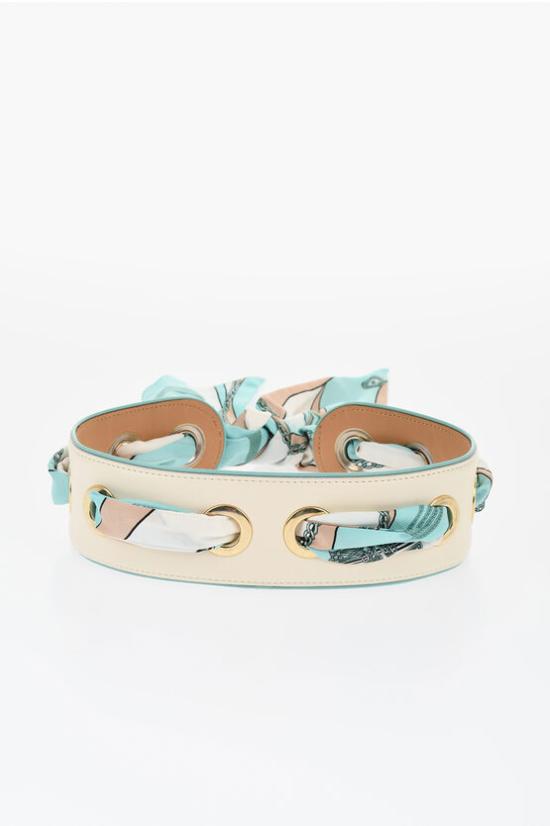  엘리자베타프랜치 와이드 벨트 CT04S02 Y65 White - ELISABETTA FRANCHI