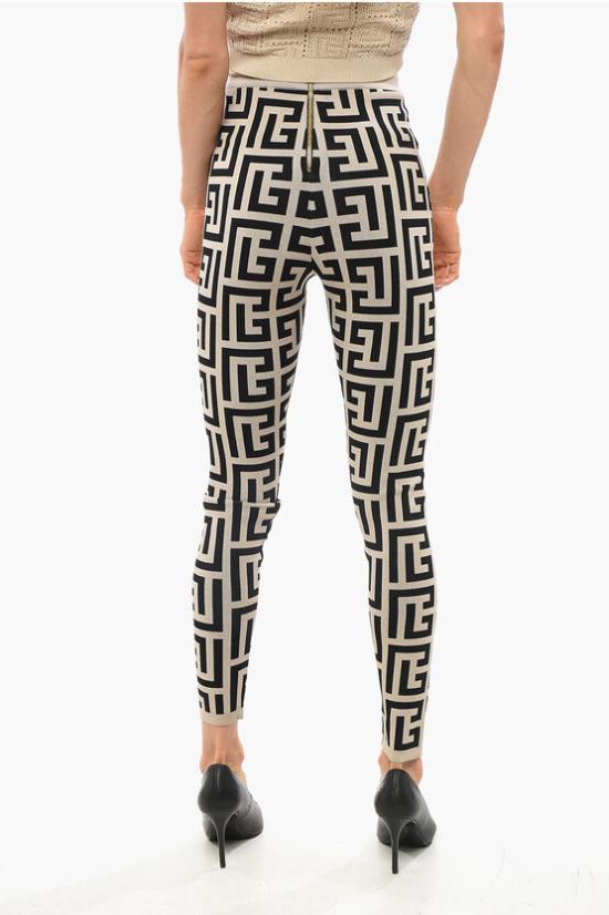  발망 레깅스 WF2PD005K338GFE Beige Nero - BALMAIN