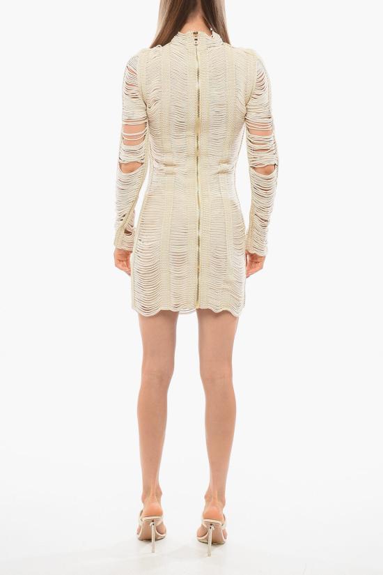  발망 숏 원피스 AF0R9008KE390BG Beige - BALMAIN